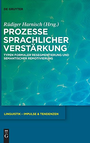 Prozesse sprachlicher Verstärkung: Typen formaler Resegmentierung und semantischer Remotivierung (Linguistik – Impulse & Tendenzen, Band 37)